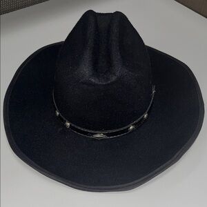 Summit Hats Sleek Black Men's Western Hat size M